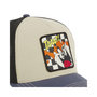 Voir la diapositive 3 : CAPSLAB Casquette trucker premium avec filet effet bambou Looney Tunes Taz
