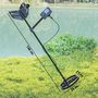 Voir la diapositive 3 : OUTSUNNY Détecteur de métaux haute sensibilité - nombreux accessoires - bobine étanche, manche telescopique - gris foncé