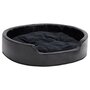 Voir la diapositive 2 : VIDAXL Lit pour chiens Noir 79x70x19 cm Peluche et similicuir
