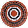 Voir la diapositive 3 : VIDAXL Table de bistro Terre cuite et blanc 60 cm Mosaïque