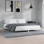 Voir la diapositive 3 : VIDAXL Cadre de lit sans matelas blanc brillant 140x200 cm