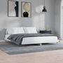 Voir la diapositive 3 : VIDAXL Cadre de lit sans matelas blanc brillant 140x200 cm