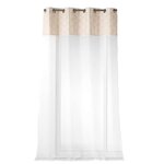 Douceur d'Intérieur Voilage à œillets CREST - Voile sablé - 140 x 240 cm