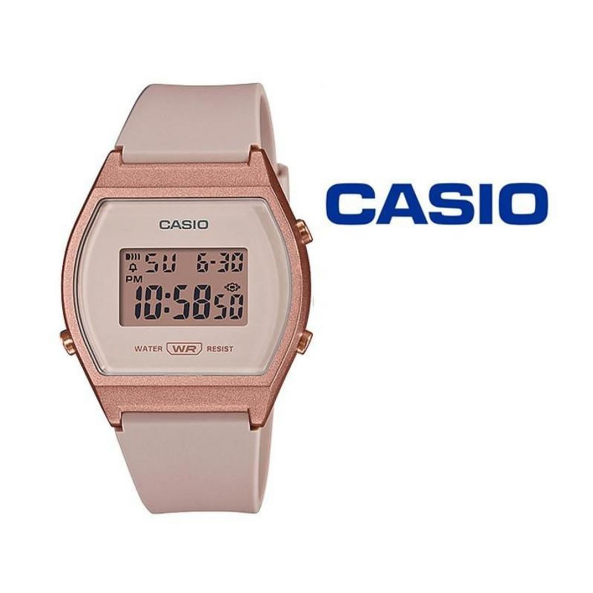 CASIO Montre Femme CASIO Collection Rose - Étanche 3 ATM - Chronometre - Compte a rebours - Alarme