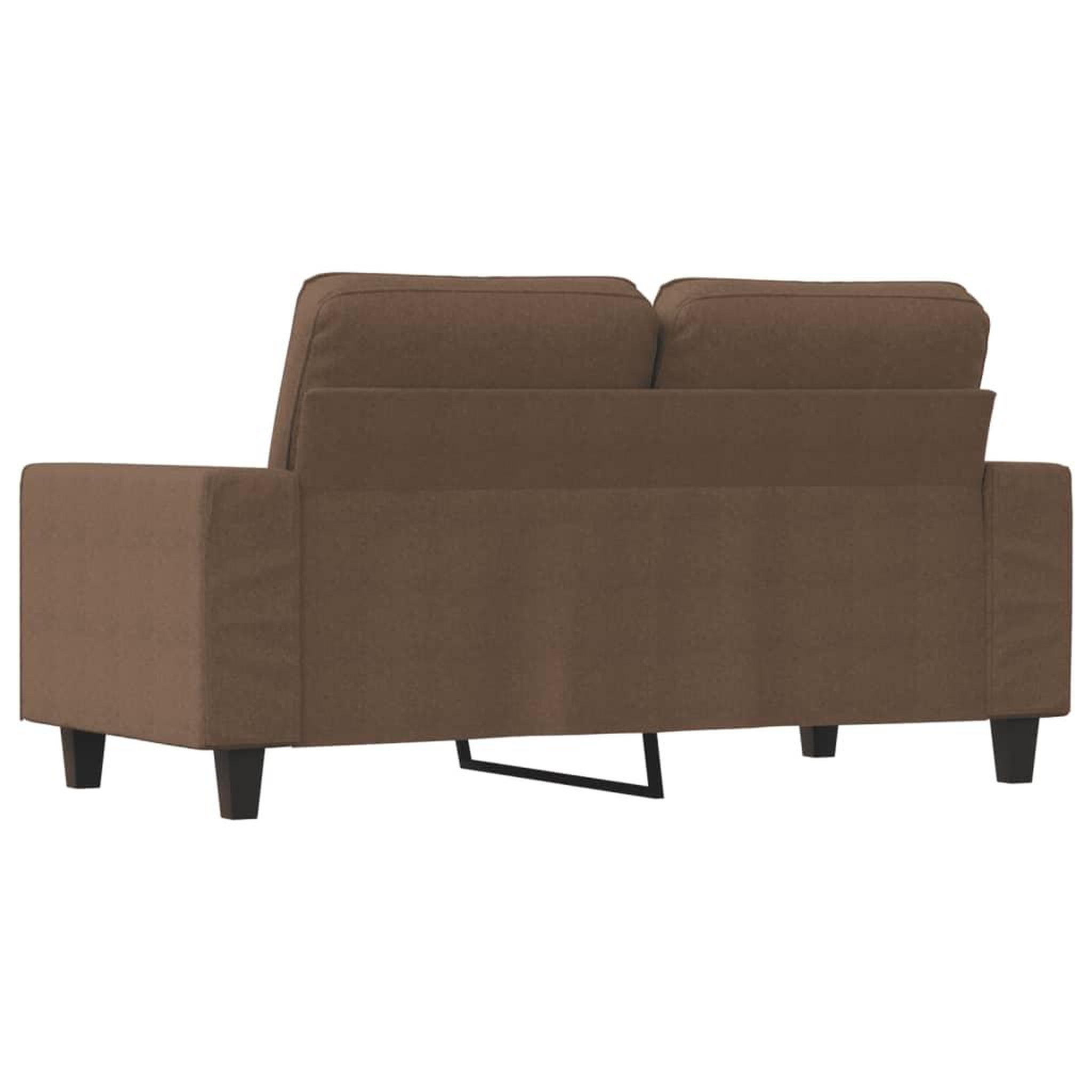 Voir la diapositive 5 : VIDAXL Canape a 2 places Marron 120 cm Tissu