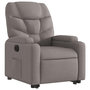 Voir la diapositive 4 : VIDAXL Fauteuil inclinable electrique taupe tissu