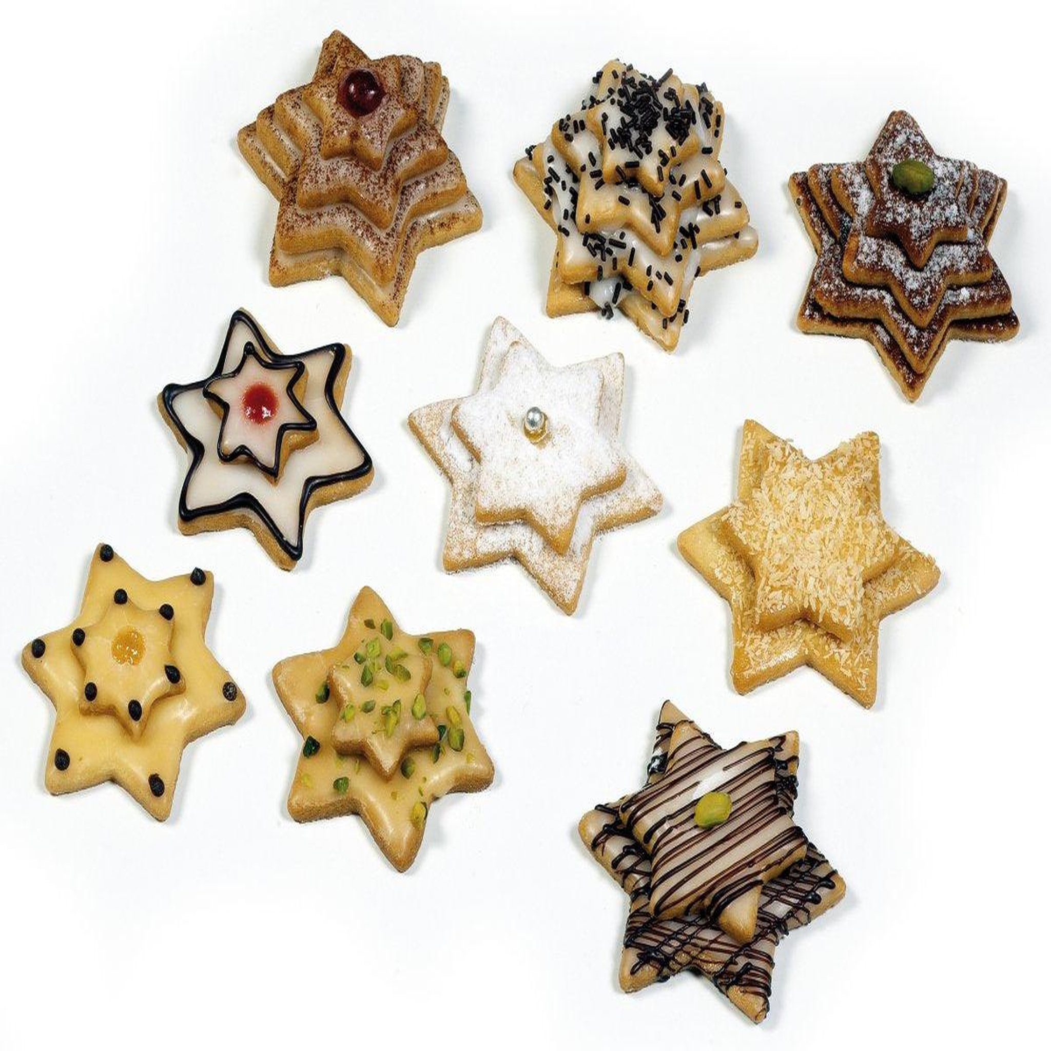 Voir la diapositive 6 : ZENKER Lot de 4 emporte-pièces de noël en forme d'étoiles zenker emporte-pièces
