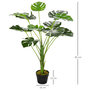 Voir la diapositive 3 : OUTSUNNY Arbre artificiel plante artificielle Monstera H. 85 cm tronc branches lichen feuilles de tortue grand réalisme pot inclus