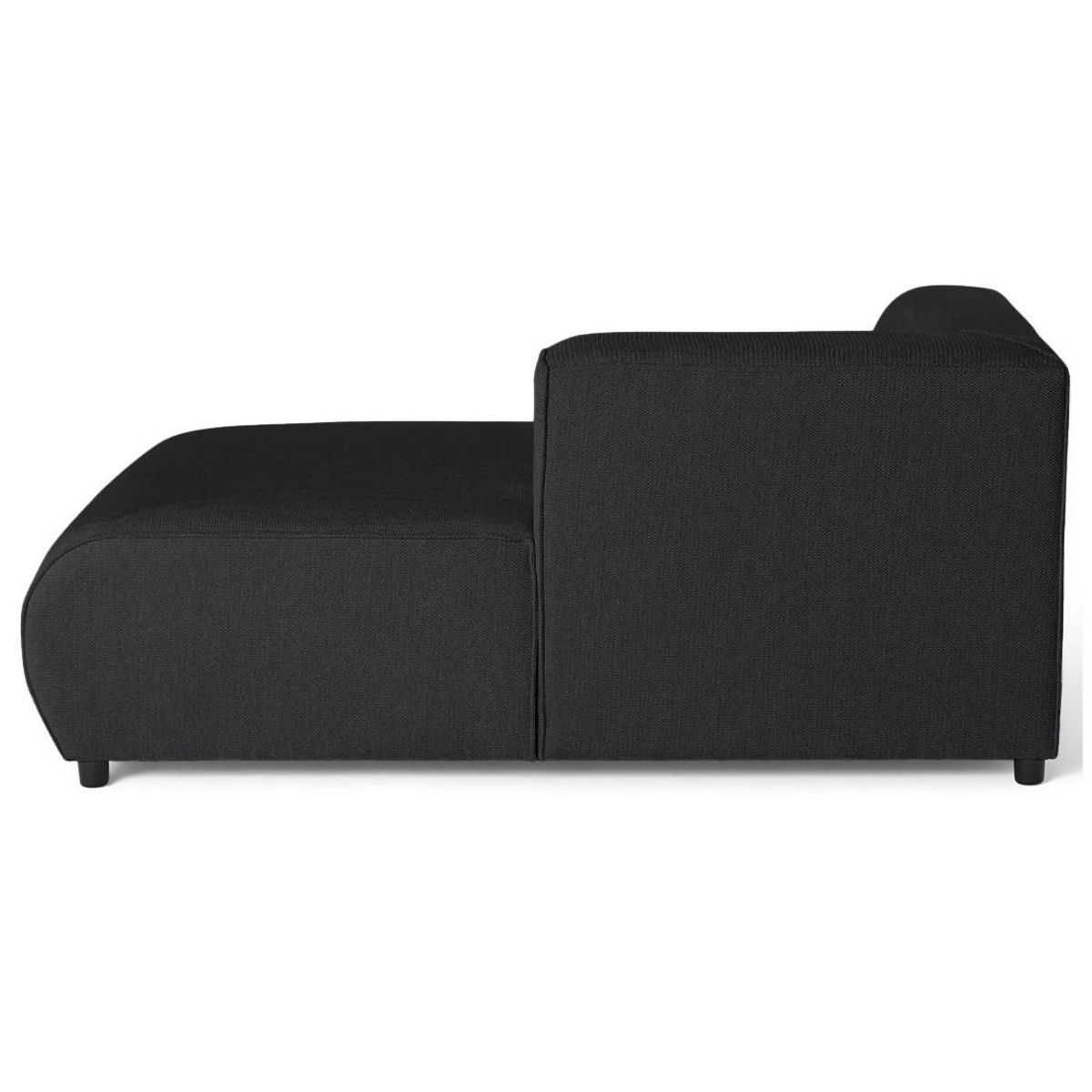 LISA DESIGN Suaro - module d'assise méridienne droit en tissu texturé