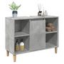 Voir la diapositive 4 : VIDAXL Armoire salle de bain gris beton 80x33x60cm bois d'ingenierie