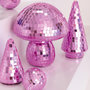 Voir la diapositive 2 : Paris Prix Champignon Disco en Verre  Miroir  23cm Rose