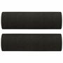 Voir la diapositive 5 : VIDAXL Canape 2 places avec oreillers decoratifs noir 140 cm tissu