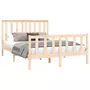 VIDAXL Cadre de lit avec tete de lit 140x200 cm bois de pin massif
