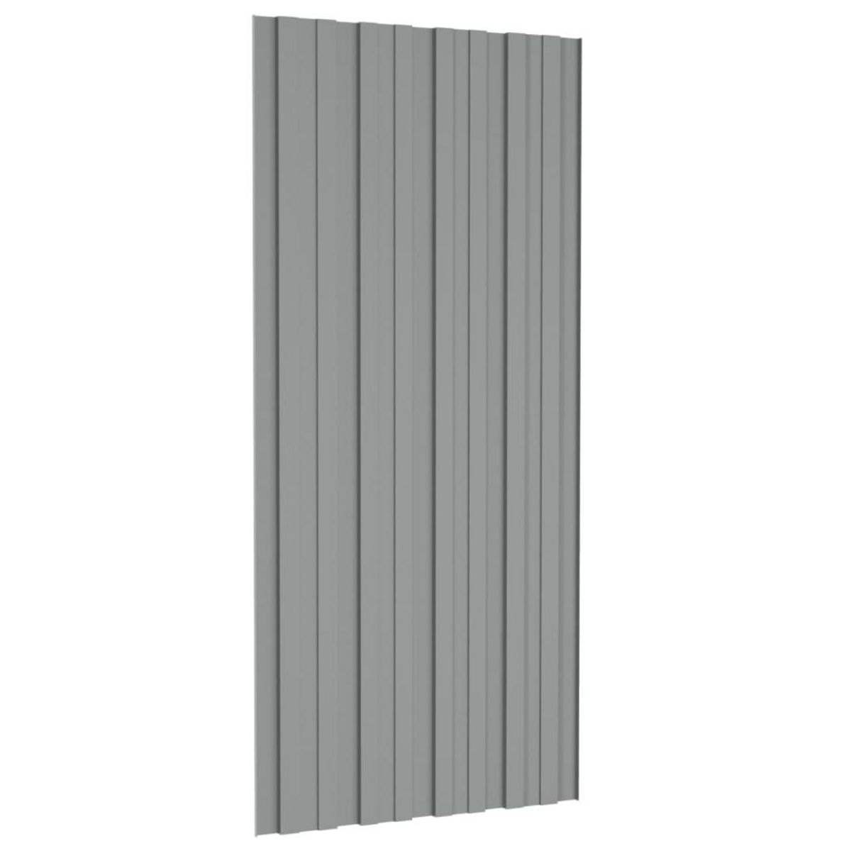 VIDAXL Panneaux de toiture 36 pcs Acier galvanise Gris 100x45 cm