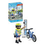 Voir la diapositive 3 : PLAYMOBIL 71732 Policier cycliste et borne de recharge électrique