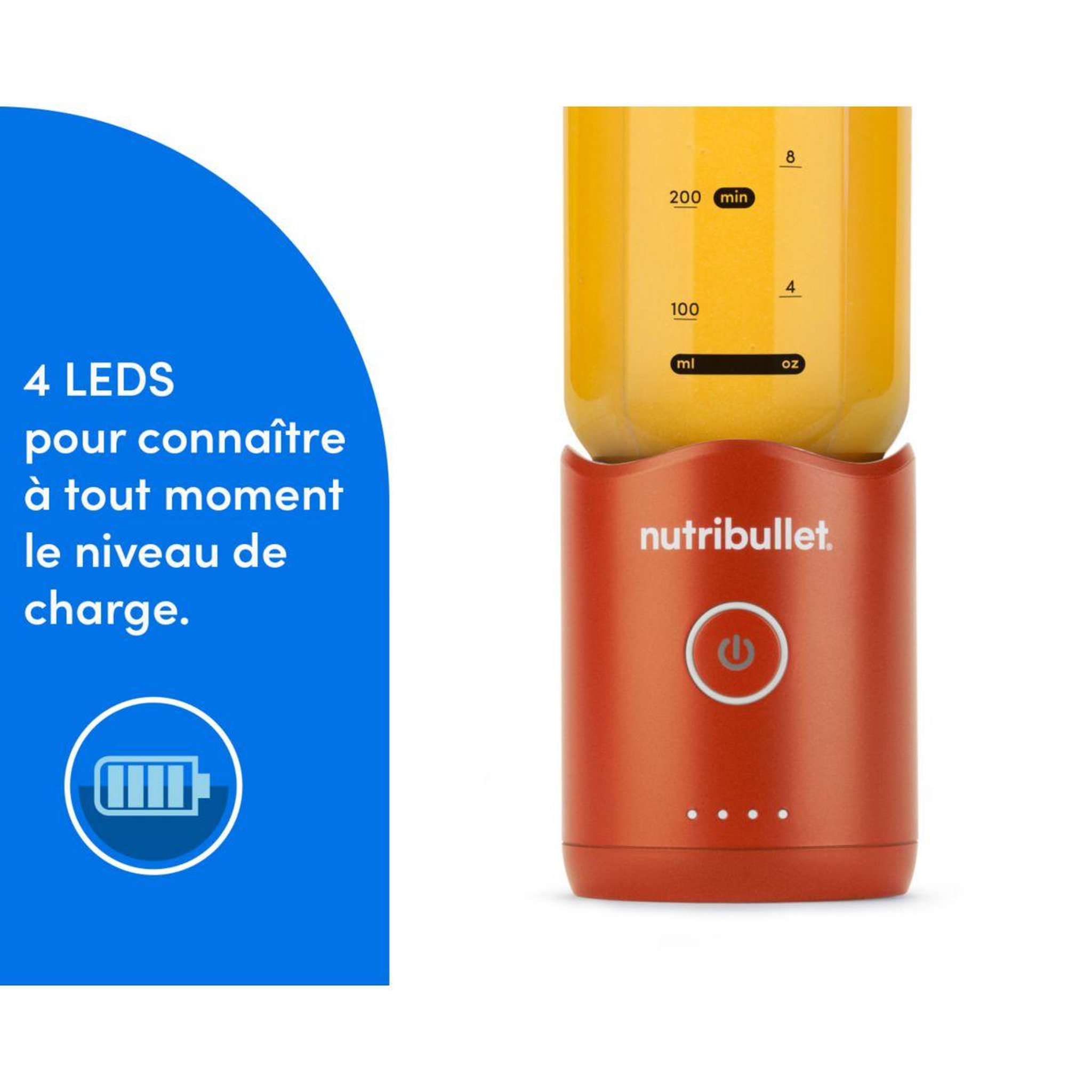 Voir la diapositive 4 : nutribullet Blender flex - orange nbp013or