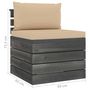 Voir la diapositive 6 : VIDAXL Salon palette de jardin 6 pcs avec coussins Bois de pin massif
