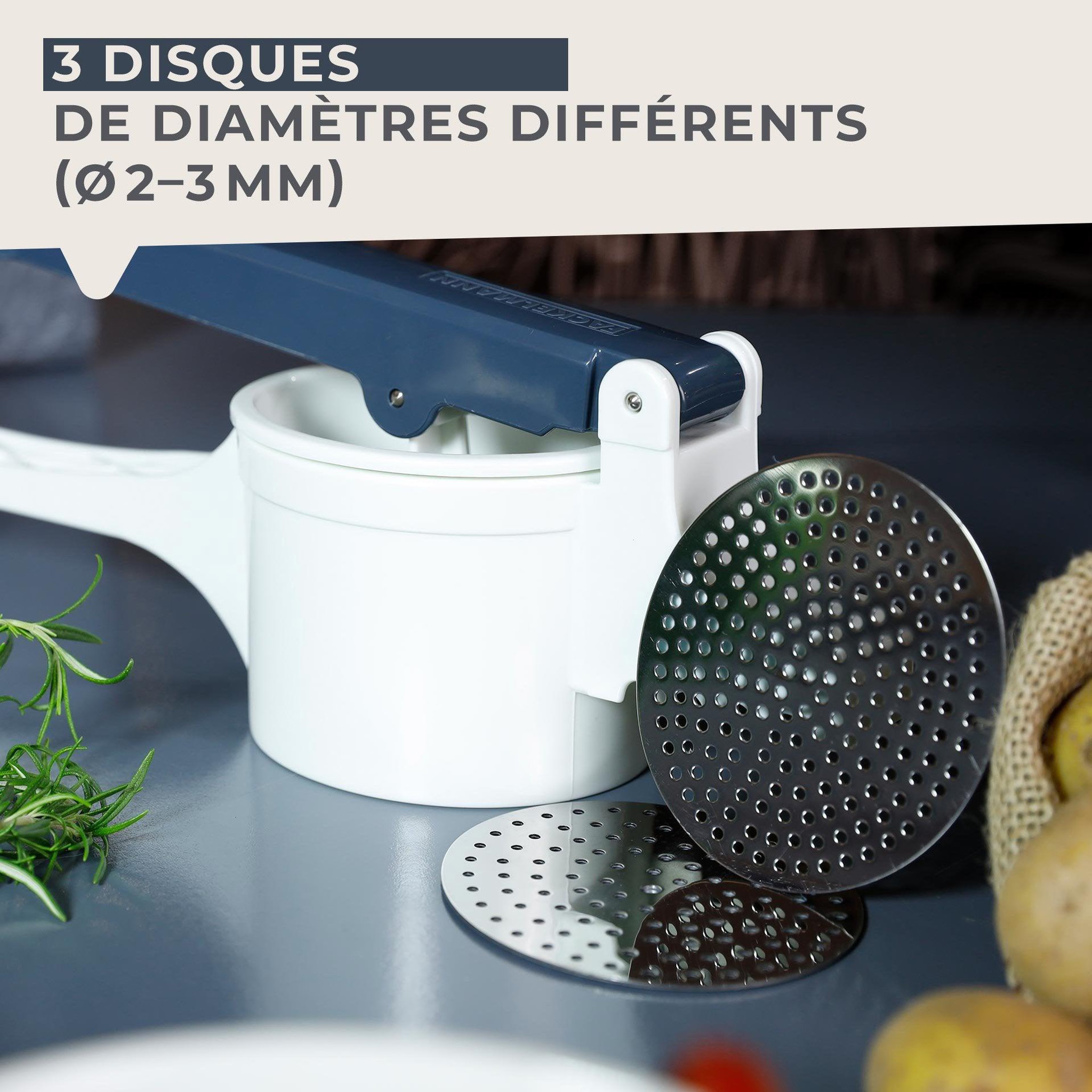 Voir la diapositive 5 : Fackelmann Presse purée et spaetzle manuel fackelmann easy prepare