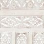 Voir la diapositive 4 : VIDAXL Cloison de separation 4 panneaux Blanc 160x165 cm Bois manguier