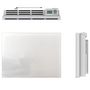Voir la diapositive 3 : KALIA Radiateur électrique verre céramique GLASS Blanc Céramique 1000W