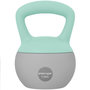 Voir la diapositive 1 : HOMCOM Kettlebell 12 Kg - prise ergonomique - entraînement musculaire & haltérophilie - PVC gris vert d'eau