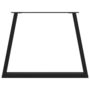 Voir la diapositive 5 : VIDAXL Pieds de table a manger forme de V 2 pcs noir 90x(72-73,3) cm