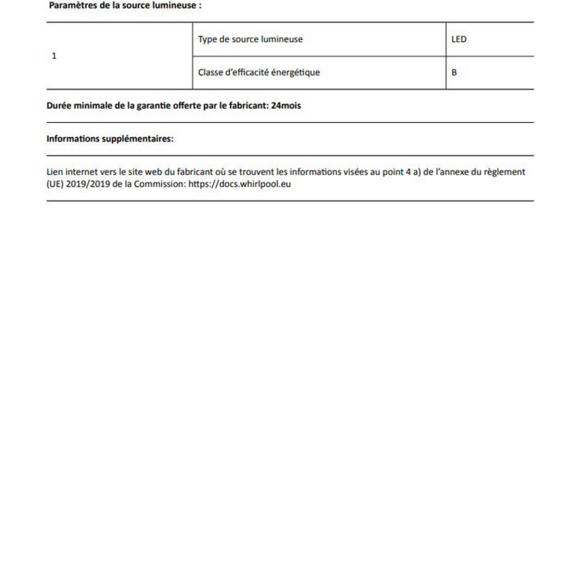 Whirlpool Réfrigérateur 1 porte 60cm 364l - sw8am2qx2