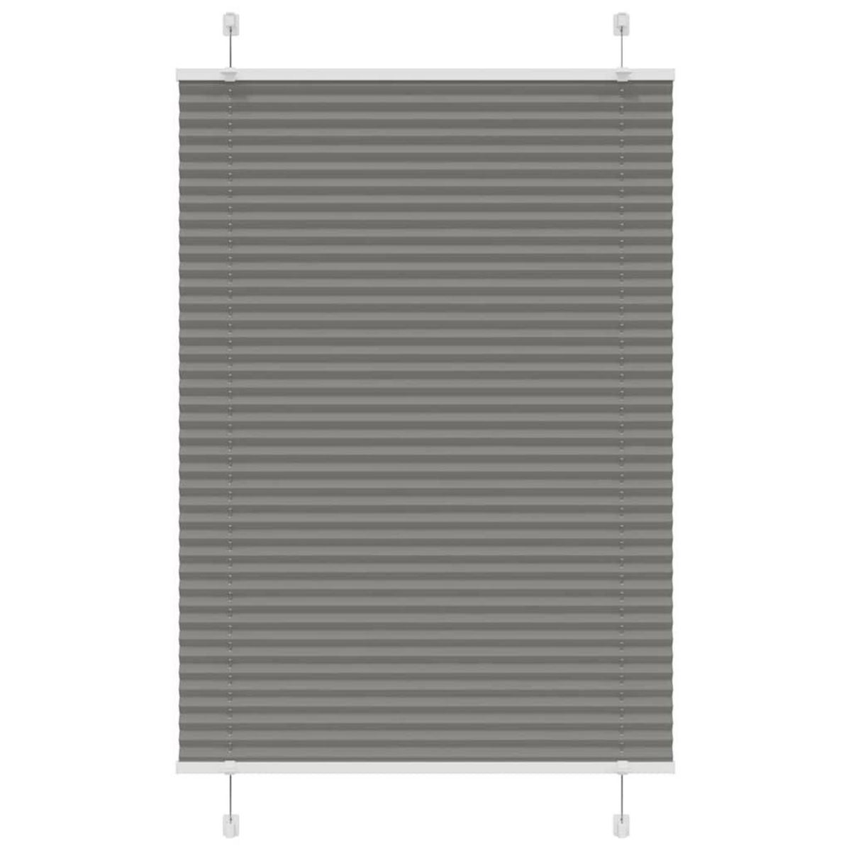 VIDAXL Store plisse anthracite 100x100 cm largeur du tissu 99,4 cm