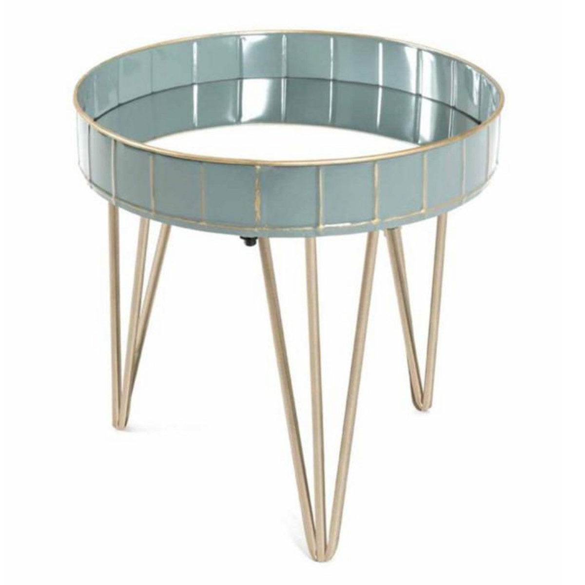 Paris Prix Table d'Appoint Déco  Andrés  41cm Bleu