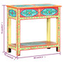 Voir la diapositive 6 : VIDAXL Table console peinte a la main 80x35x75 cm Bois de manguier