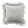 Voir la diapositive 1 : Paris Prix Coussin Déco Plumes  Marlina  40x40cm Gris