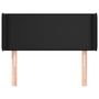 Voir la diapositive 3 : VIDAXL Tete de lit avec oreilles Noir 103x16x78/88 cm Similicuir