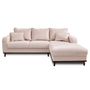 Voir la diapositive 6 : LISA DESIGN Albane - canapé d'angle droit - 4 places - en velours côtelé
