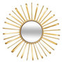 Voir la diapositive 2 : ATMOSPHERA Lot de 3 Miroirs Muraux Soleils  Warren  24cm Doré