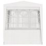 Voir la diapositive 4 : VIDAXL Tente de reception avec parois laterales 2x2 m Blanc 90 g/m^2