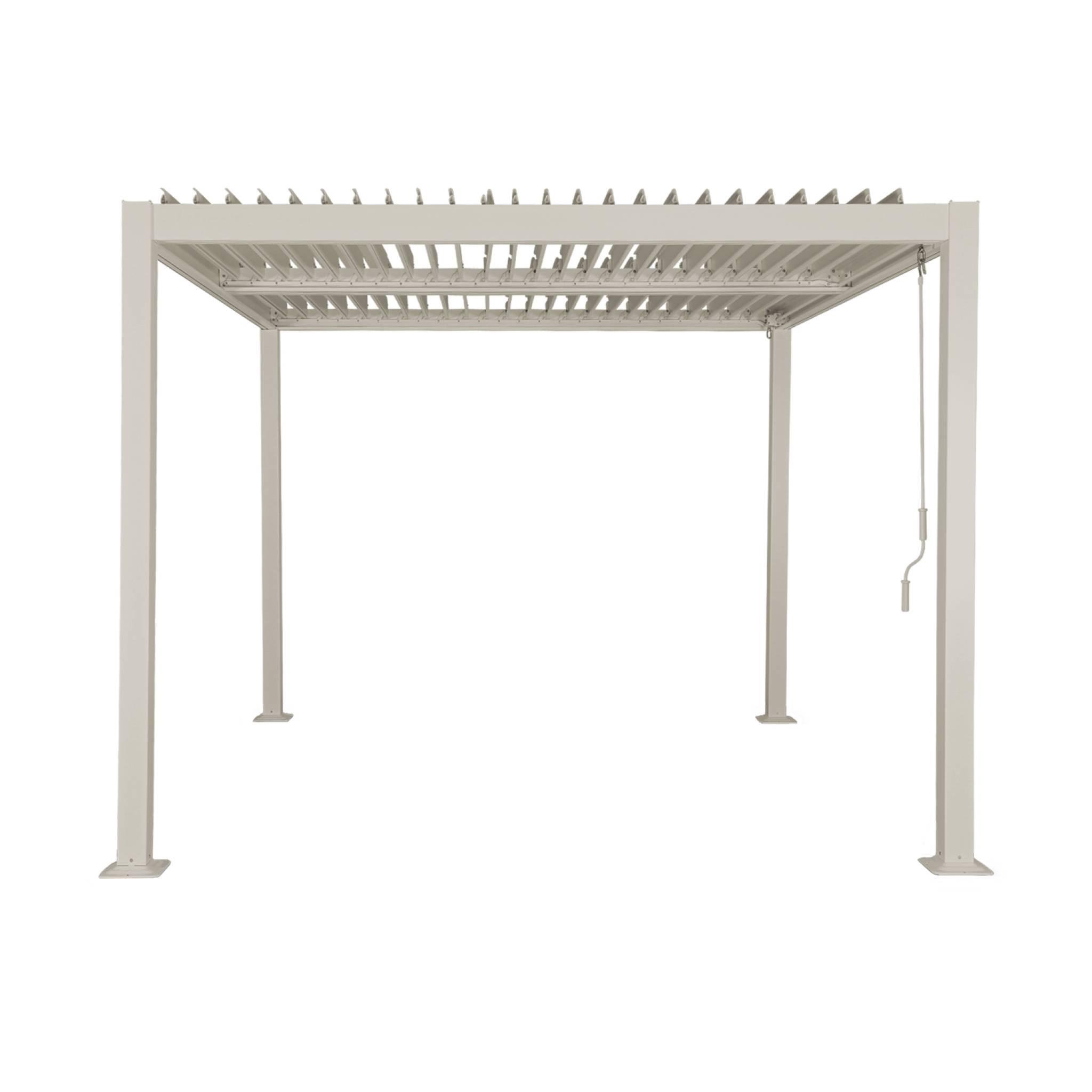 Voir la diapositive 5 : SWEEEK Pergola bioclimatique aluminium et acier lames orientables 3x3m Palace