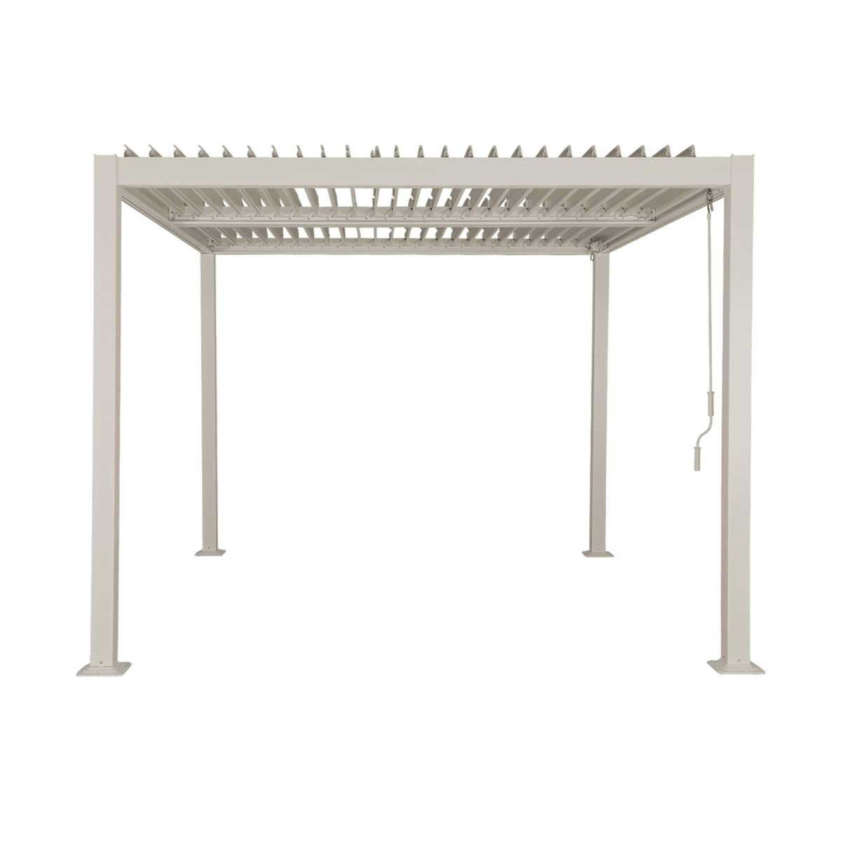 SWEEEK Pergola bioclimatique aluminium et acier lames orientables 3x3m Palace