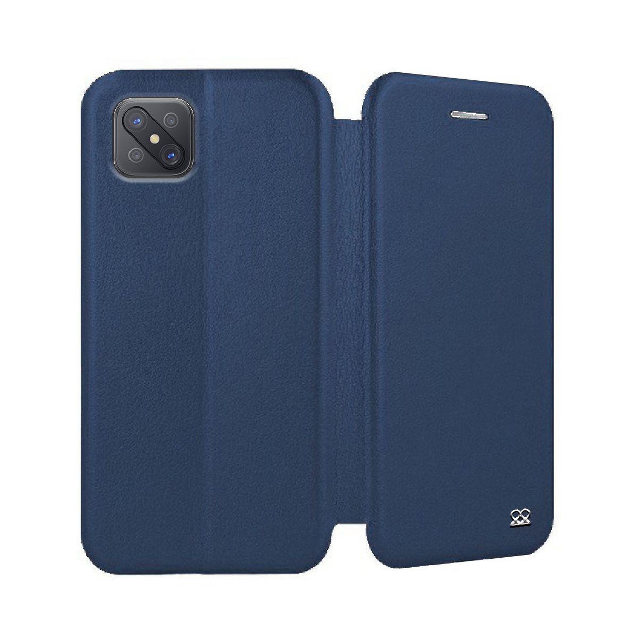 Voir la diapositive 4 : IBROZ Etui oppo reno 4z cuir bleu