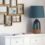 Voir la diapositive 4 : Paris Prix Lampe à Poser Design  Carma  43cm Bleu