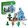Voir la diapositive 2 : LEGO Minecraft 21243 Les pics gelés, Jouet Garçons et Filles 8 Ans, Cavernes des Montagnes, avec Figurines Steve, Creeper et Chèvre, et TNT, Biome Glacé