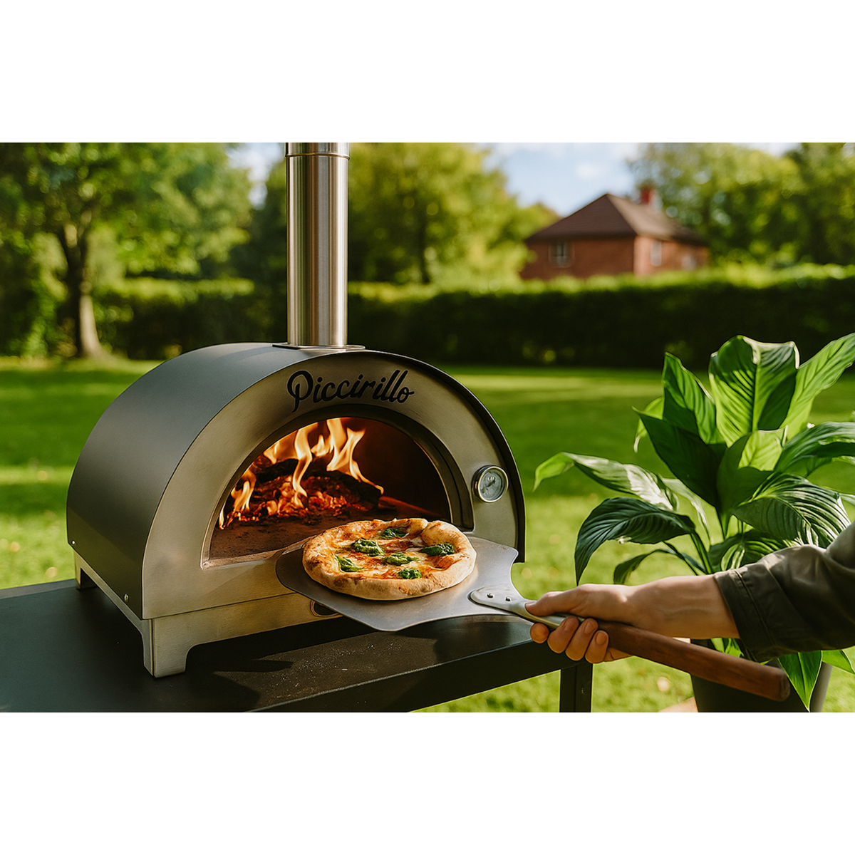 BELLANAPOLI Four à pizza Inox Cuisson 5mn 400°C en 15mn Four à bois Italien BELLANAPOLI