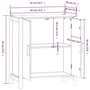 Voir la diapositive 6 : VIDAXL Buffet Blanc 62x38x70 cm Bois d'ingenierie