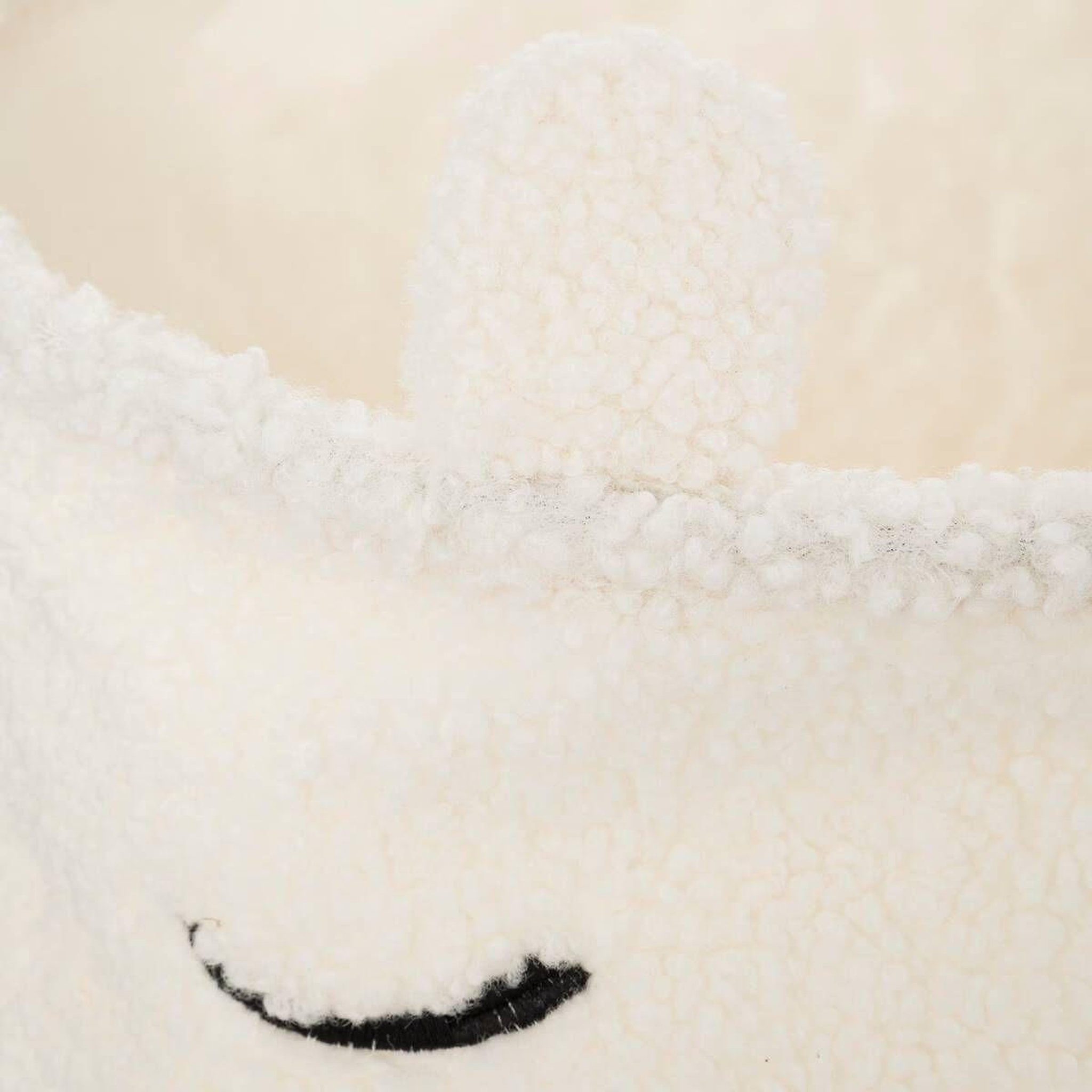Voir la diapositive 2 : Atmosphera Kids Panier de rangement enfant  bouclette  40cm blanc