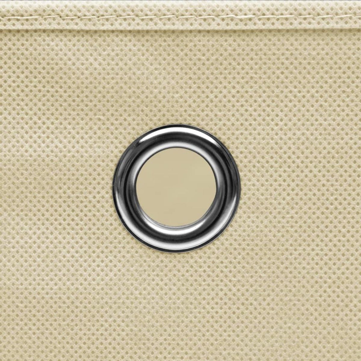 VIDAXL Boîtes de rangement avec couvercles 10 pcs 28x28x28 cm Creme