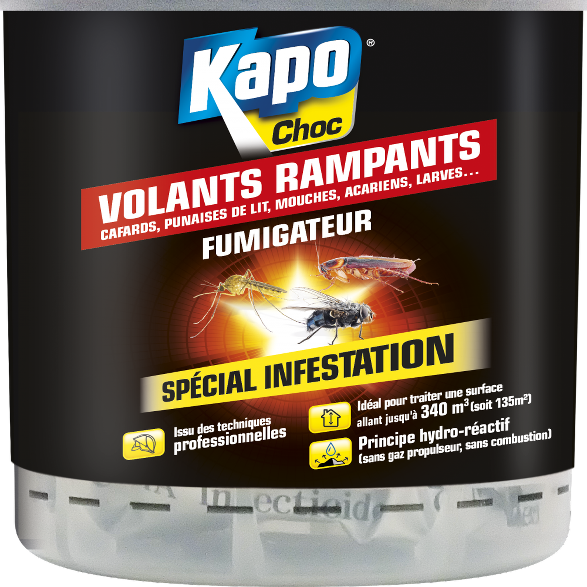 Kapo Insecticide fumigène tous insectes KAPO, 0.34 l