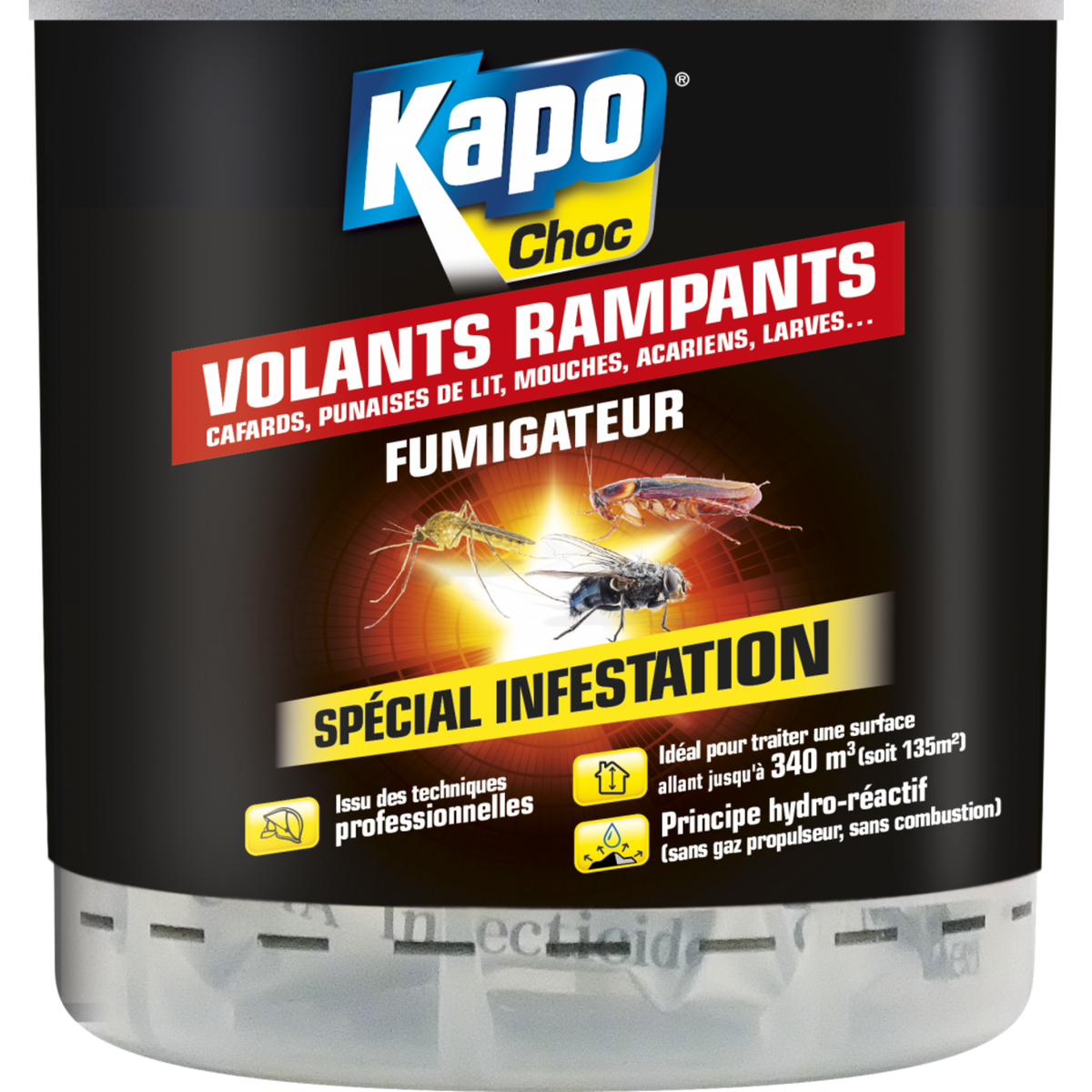 Kapo Insecticide fumigène tous insectes KAPO, 0.34 l