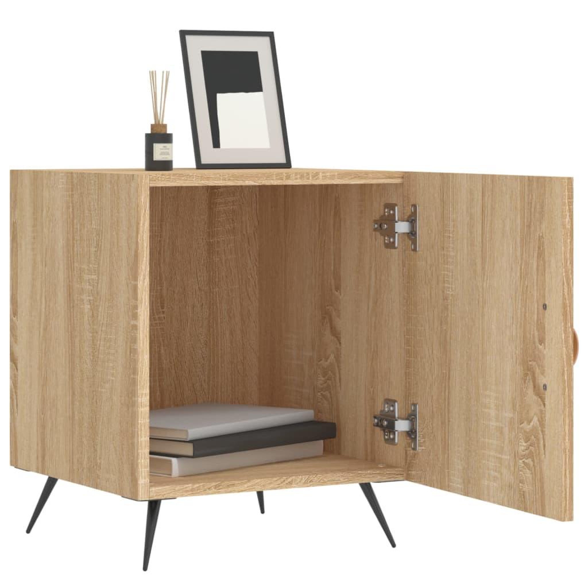 Voir la diapositive 3 : VIDAXL Tables de chevet 2 pcs chene sonoma 40x40x50 cm bois ingenierie
