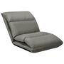 Voir la diapositive 3 : VIDAXL Chaise pliable de sol Gris fonce Microfibre