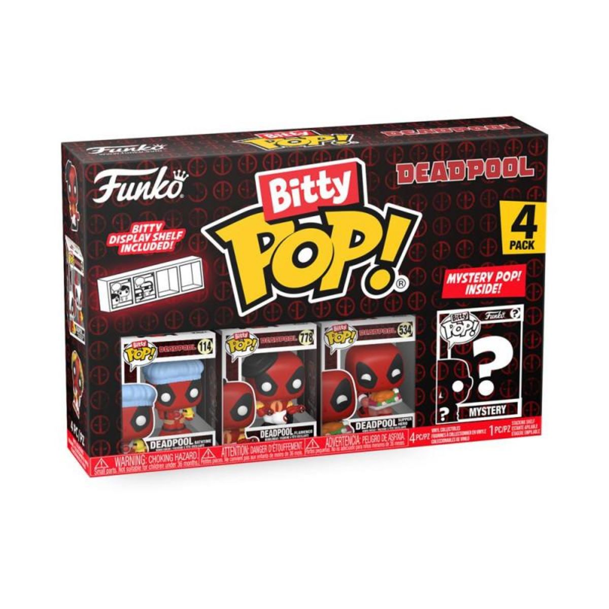 Funko Figurine Funko Bitty Pop Deadpool Bathtime 4PK