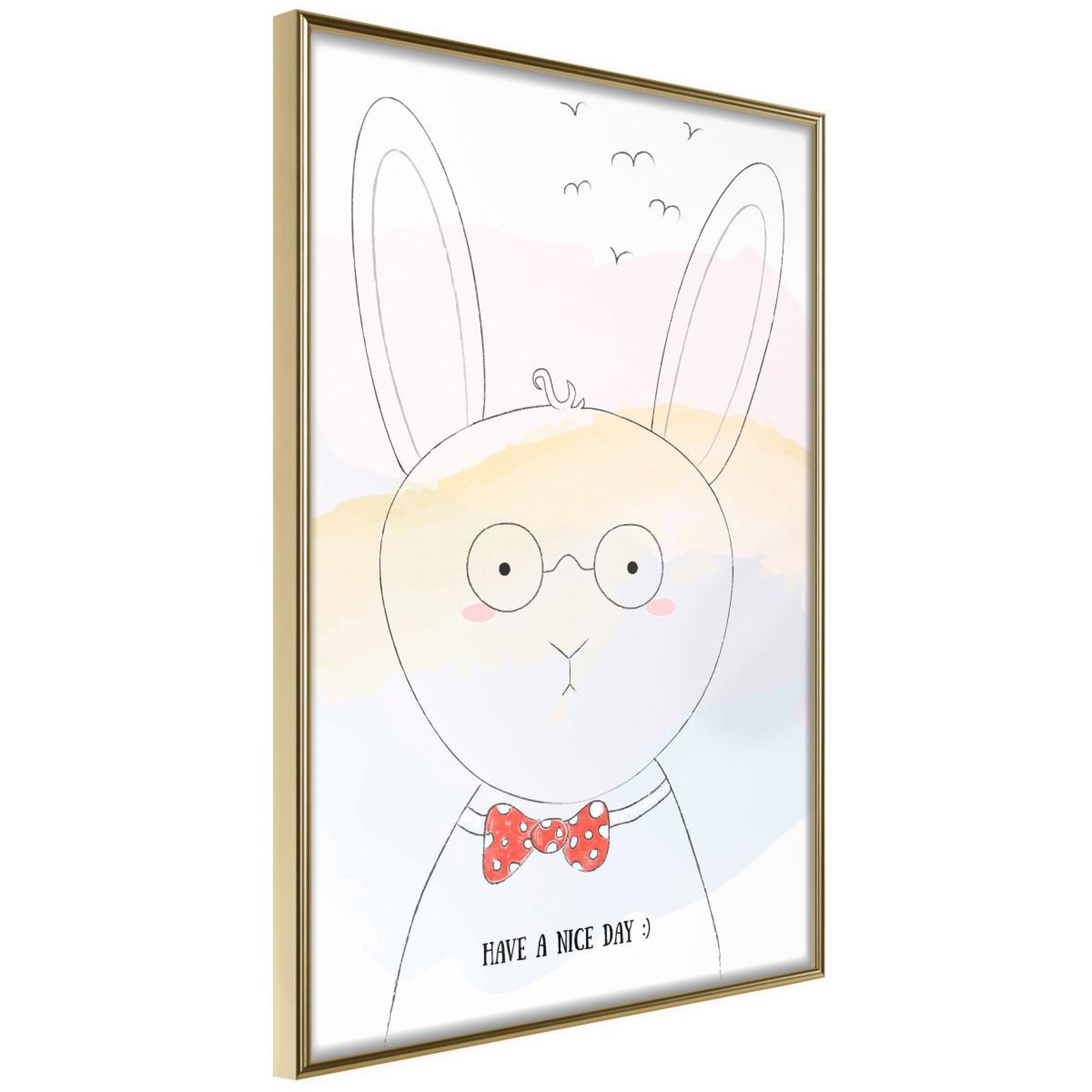 Paris Prix Affiche Murale Encadrée  Polite Bunny